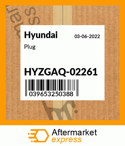 Spare part HYZGAQ02261 + Plug