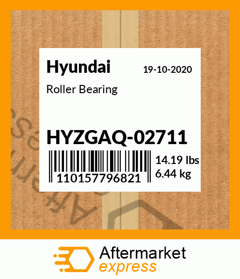 Spare part HYZGAQ-02711 + Roller Bearing