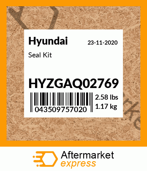 Spare part HYZGAQ-02769 + Seal Kit