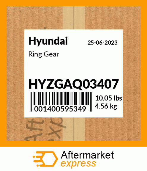 Spare part HYZGAQ03407 + Ring Gear