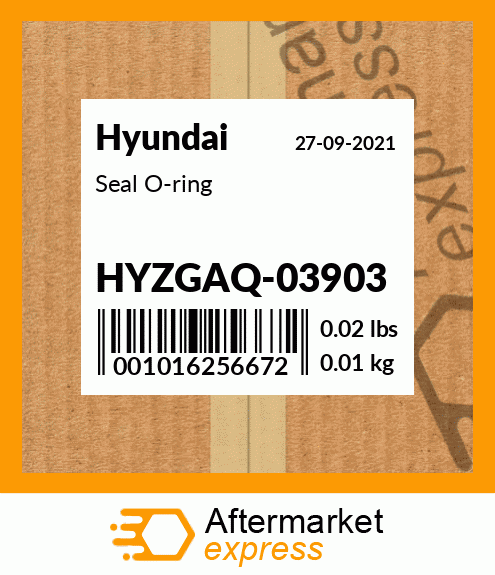 Spare part HYZGAQ03903 + Seal O-ring