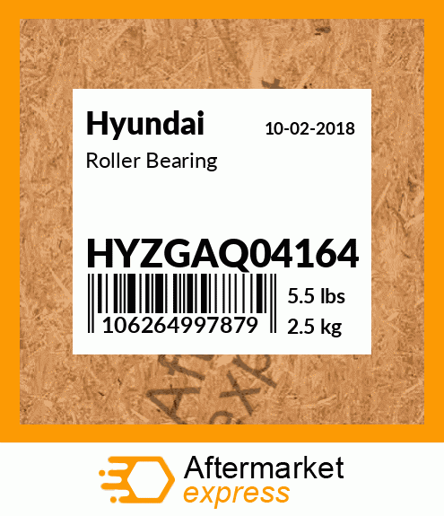 Spare part HYZGAQ04164 + Roller Bearing