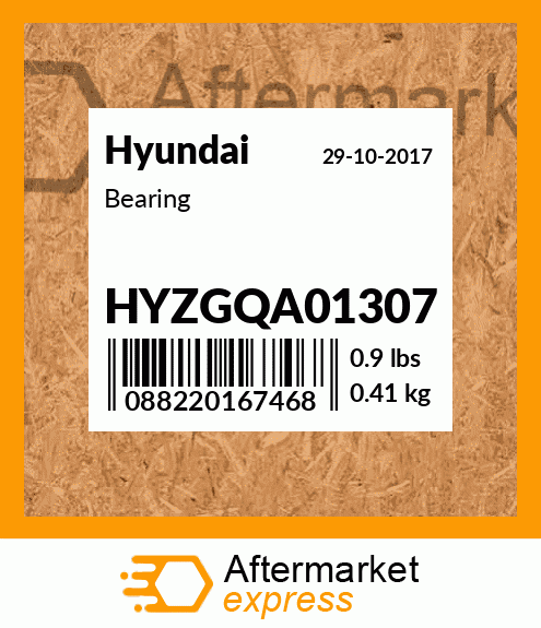 Spare part HYZGQA01307 + Bearing