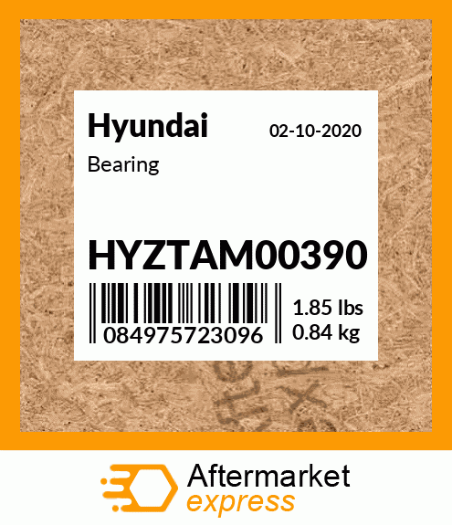 Spare part HYZTAM00390 + Bearing