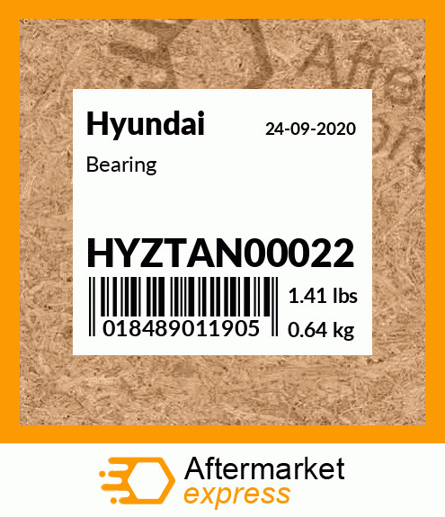 Spare part HYZTAN00022 + Bearing