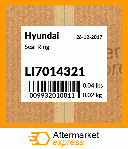 Spare part LI7014321 + Seal Ring