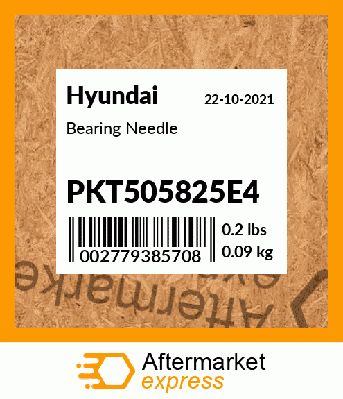 Spare part PKT505825E4 + Bearing Needle