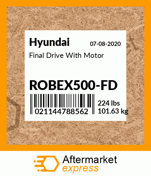 Spare part ROBEX500-FD + Final Drive With Motor