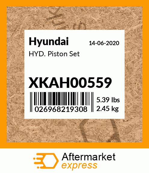 Spare part XKAH00559 + HYD. Piston Set