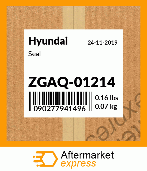 Spare part ZGAQ-01214 + Seal