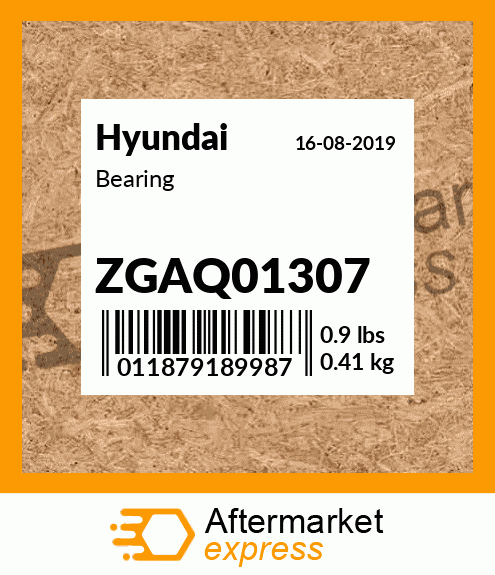 Spare part ZGAQ01307 + Bearing