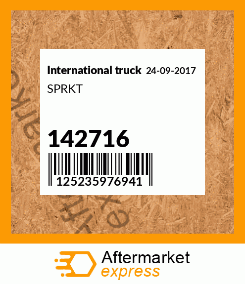 142716 - SPRKT fits International Truck | Price: $15.90
