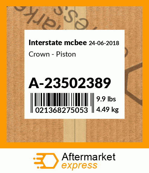 Spare part A-23502389 + Crown - Piston