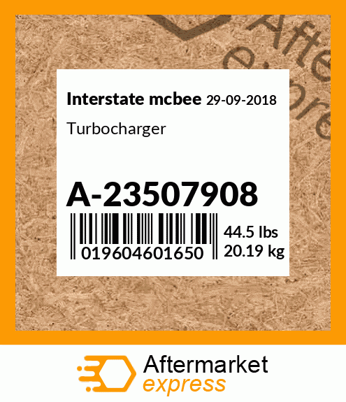 Spare part A-23507908 + Turbocharger