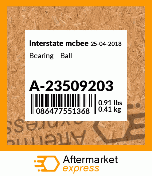 Spare part A-23509203 + Bearing - Ball