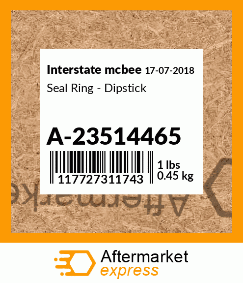 Spare part A-23514465 + Seal Ring - Dipstick