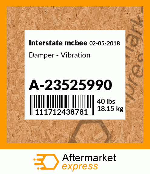 Spare part A-23525990 + Damper - Vibration