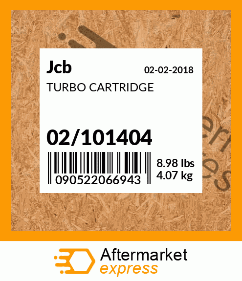 Spare part 02/101404 + TURBO CARTRIDGE