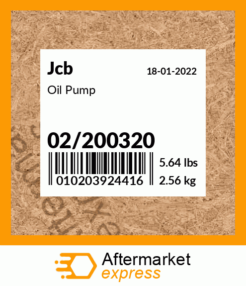 Spare part 02-200320 + Oil Pump