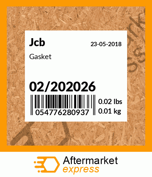 Spare part 02/202026 + Gasket