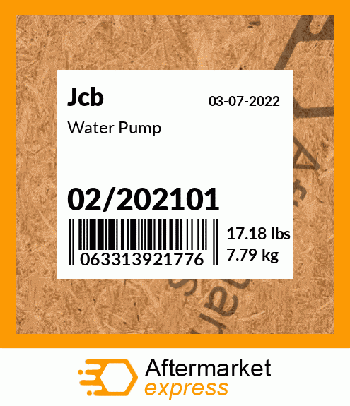 Spare part 02/202101 + Water Pump