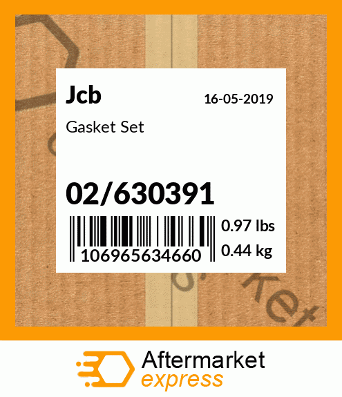 Spare part 02/630391 + Gasket Set