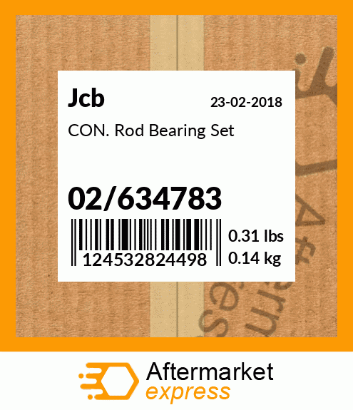 Spare part 02/634783 + CON. Rod Bearing Set