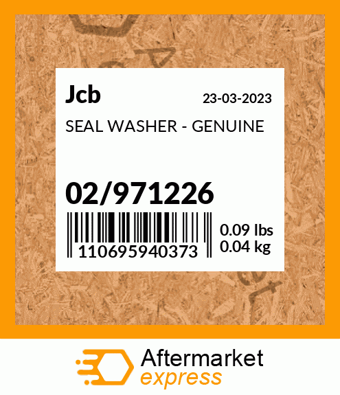 Spare part 02/971226 + SEAL WASHER - GENUINE