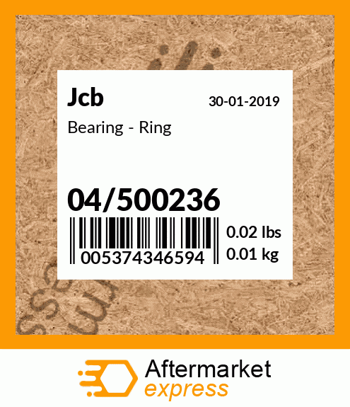 Spare part 04/500236 + Bearing - Ring