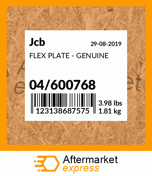 Spare part 04/600768 + FLEX PLATE - GENUINE