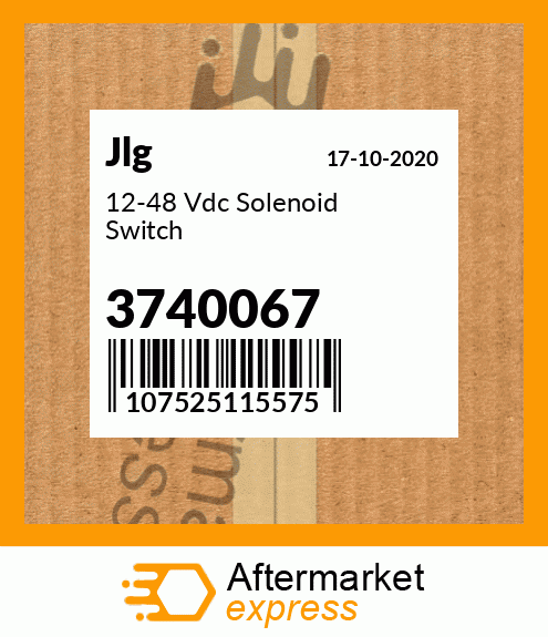 12-48 Vdc Solenoid Switch 3740067