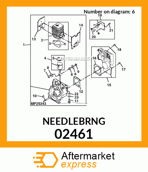 Spare part 02461 + NEEDLEBRNG