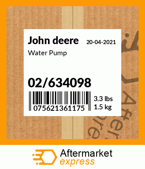 Spare part 02/634098 + Water Pump