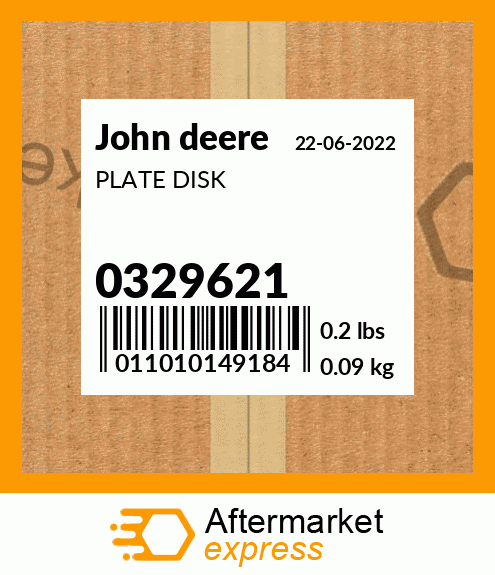 Spare part 0329621 + PLATE DISK