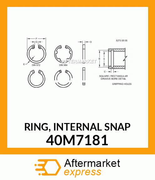 snap ring internal