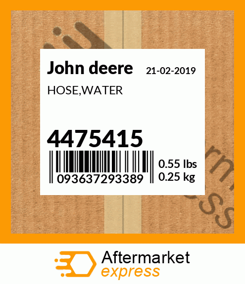 4476402 - HOSE (3A) 419802 fits John Deere | Price: $23.43