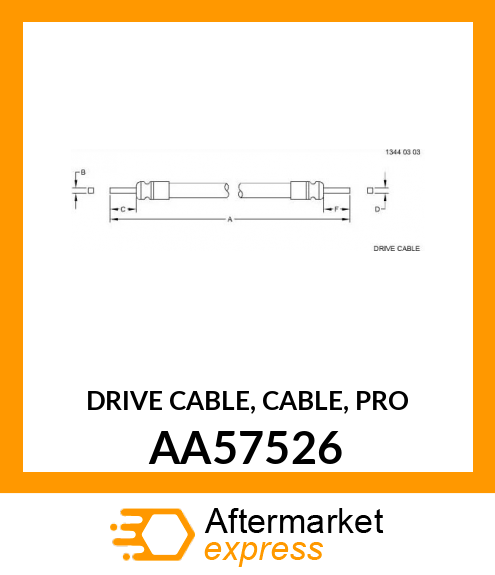 DRIVE CABLE, CABLE, PRO AA57526