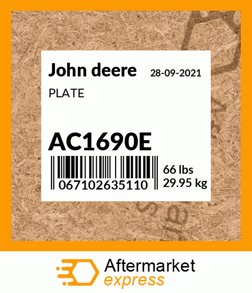 Spare part AC1690E + PLATE