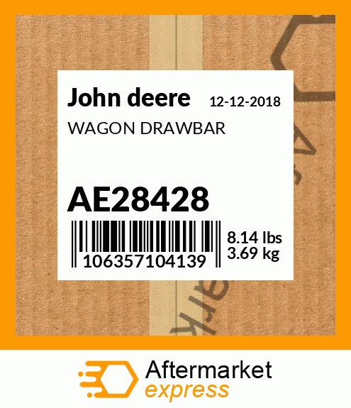 WAGON DRAWBAR AE28428