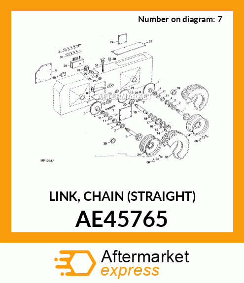 LINK, CHAIN (STRAIGHT) AE45765