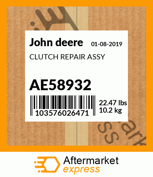 CLUTCH REPAIR ASSY AE58932