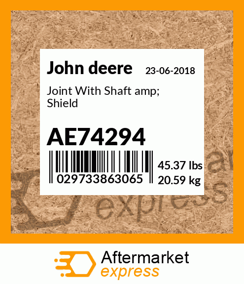 Joint With Shaft amp; Shield AE74294