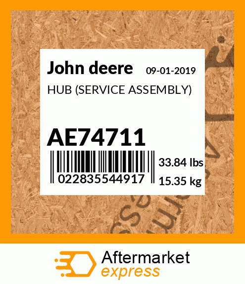 HUB (SERVICE ASSEMBLY) AE74711