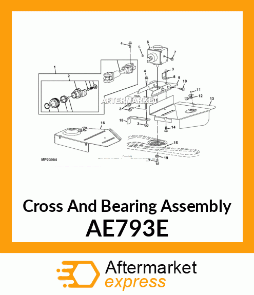 Cross And Bearing Assembly AE793E