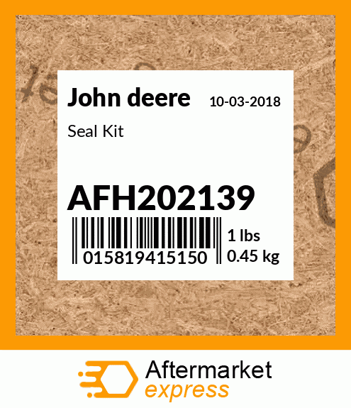 Spare part AFH202139 + Seal Kit