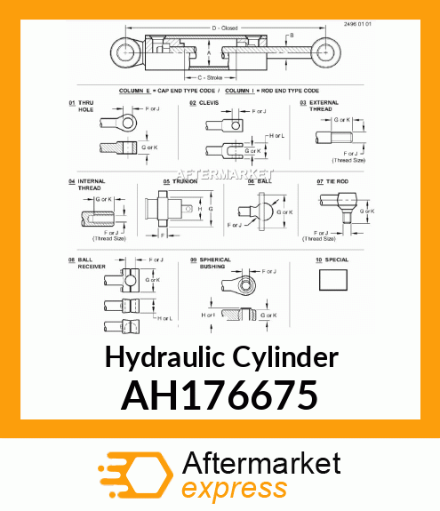 Hydraulic Cylinder AH176675
