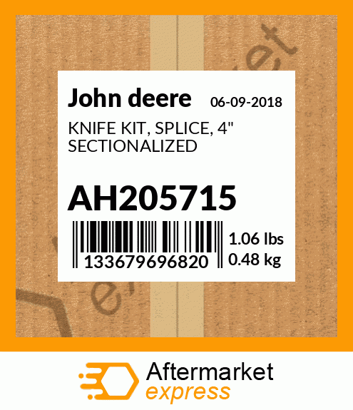 John Deere AH205918 Knife Splice Kit - Course Tooth
