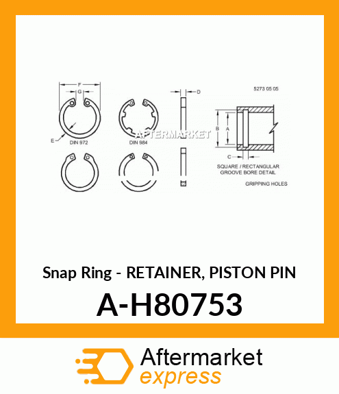 E049303000025 Piston pin snap ring – Meppon Truck