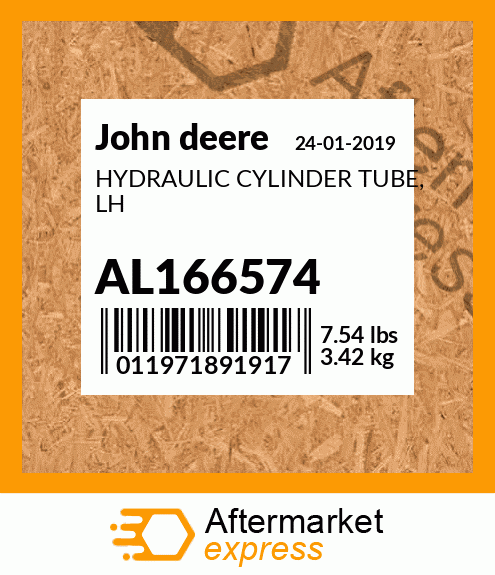 HYDRAULIC CYLINDER TUBE, LH AL166574