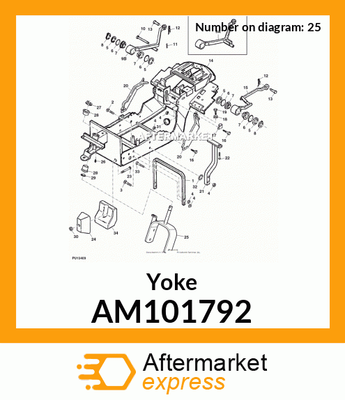 John Deere Armrest Kit AM141589 